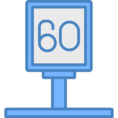 Doldurulmuş tasarım özet biçiminde 60 derece simge