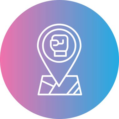 Harita konumu vektör simgesi