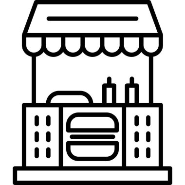 depolama ikonu tasarımı. pazar mağaza simgesi