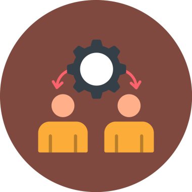 takım çalışması vektör simgesi modern basit vektör çizimi