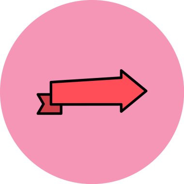 Ok simgesi. Web için yön vektör simgelerinin basit illüstrasyonu