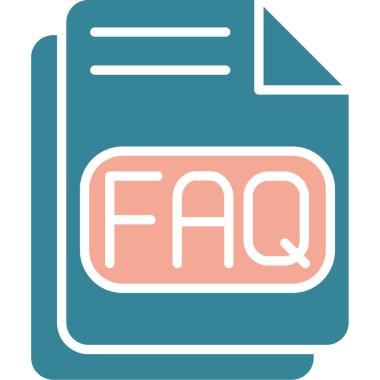 faq web simgesi vektör illüstrasyonu
