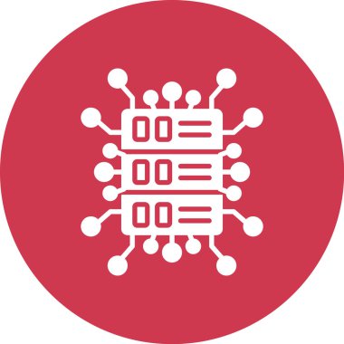 İşlemci. Web simgesi basit illüstrasyon