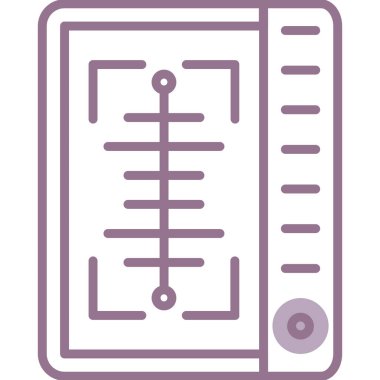 tıbbi ve sağlık çizgisi vektör simgesi.