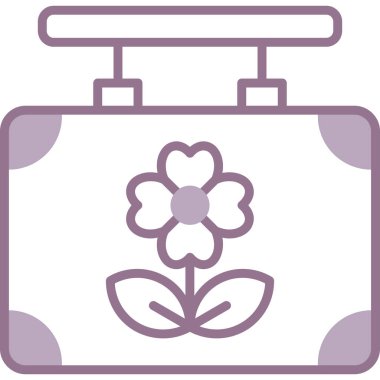 Bir çiçeğin vektör illüstrasyonu