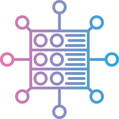 şebeke. Web simgesi basit illüstrasyon