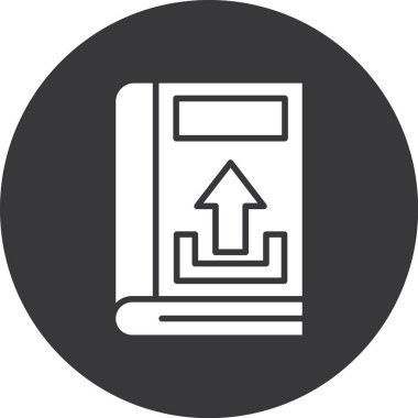 Kitap. Web simgesi basit illüstrasyon