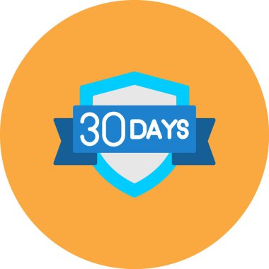 32 günlük gün simgesi, vektör çizimi