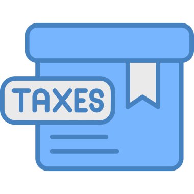 Vergi simgesi vektör illüstrasyonu