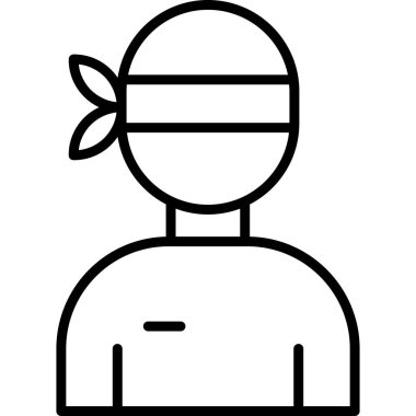 doktor vektör ince çizgi simgesi