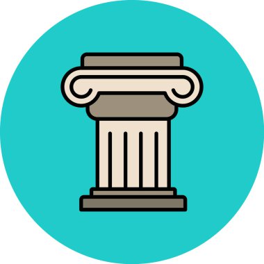 Sütun. Web simgesi basit illüstrasyon