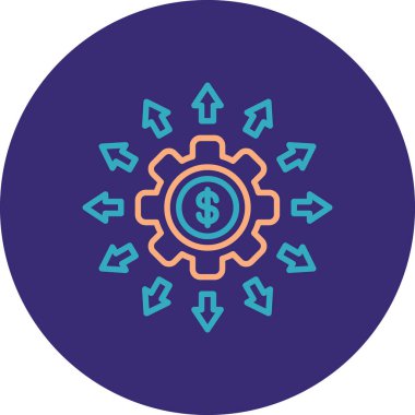 Dişliler. Web simgesi basit tasarım