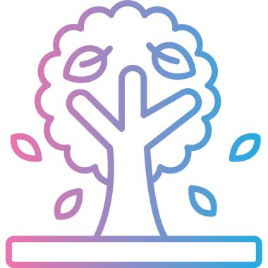 Ağaç. Web simgesi basit illüstrasyon