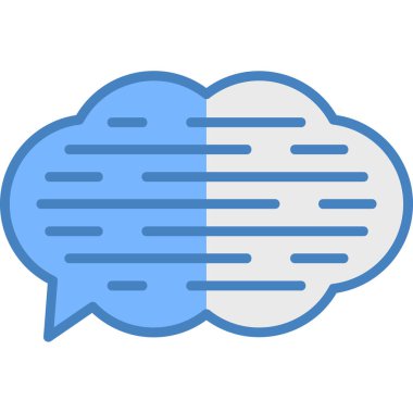 kabarcık konuşması izole edilmiş ikon vektör çizimi tasarımı