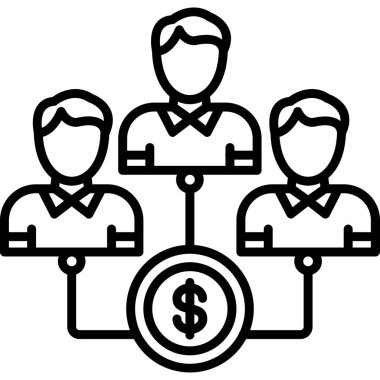 İş takım simgesi, basit tarzı