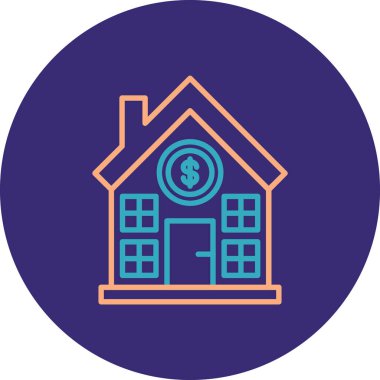 ev simgesi vektör illüstrasyonu