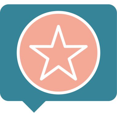 Yıldız simgesinin vektör illüstrasyonu