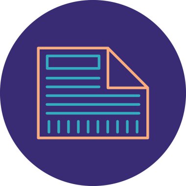 Modern simgenin vektör illüstrasyonu