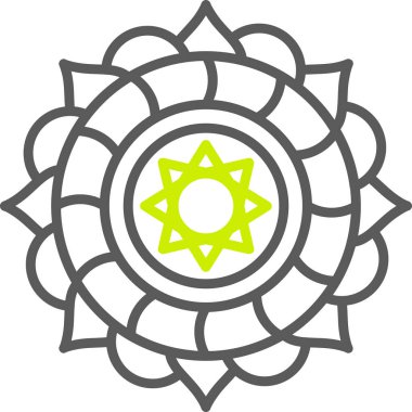 Çiçek. Web simgesi basit illüstrasyon