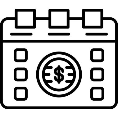 Nakit para vektör simgesi