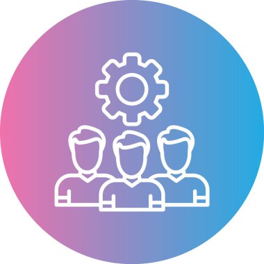 İnsan simgesinin vektör illüstrasyonu