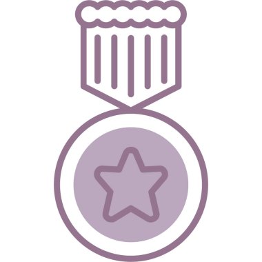 Madalya, Basit Vektör Simgesi Her Kullanım İçin