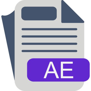 dosya biçimi simgesi, vektör illüstrasyonu