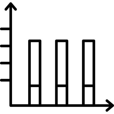 grafik grafik diyagramı simgesi dış hat biçiminde