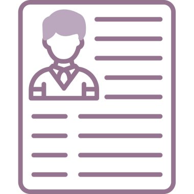 Elinde pano olan bir adamın vektör çizimi