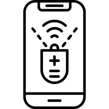 Smartphone Simgesi, vektör illüstrasyonu