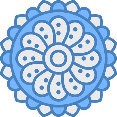 Çiçek. Web simgesi basit illüstrasyon