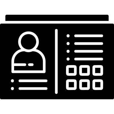 kullanıcı kartı simgesi, özet biçimi