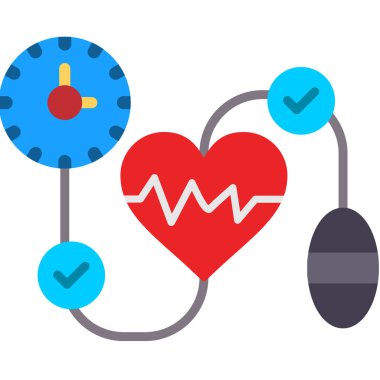 Kalp nabız vektör simgesi