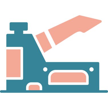 Mikroskop simgesinin düz tasarımı, vektör illüstrasyonu