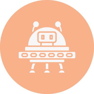 robot. Web simgesi basit illüstrasyon