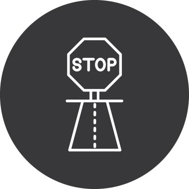 Modern durma simgesinin vektör illüstrasyonu