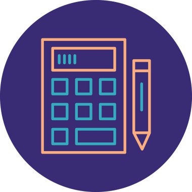 kalem simgesi vektör illüstrasyonu