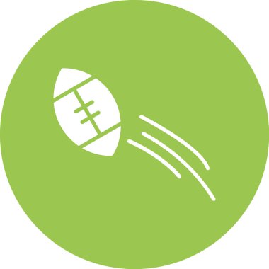 ragbi topu simgesi, vektör illüstrasyonu