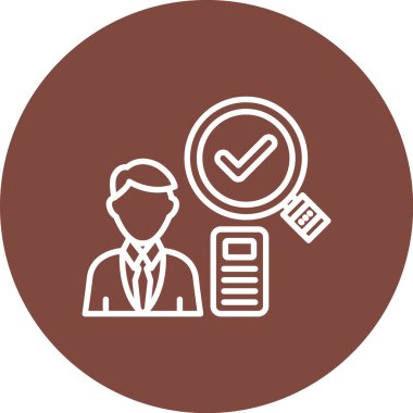 Bir iş adamı simgesinin vektör çizimi