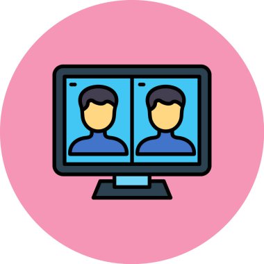 video simgesi vektör illüstrasyonu