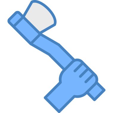 Çekiç ikonu vektör illüstrasyonu