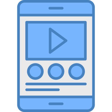 Akıllı telefon. Web simgesi basit illüstrasyon