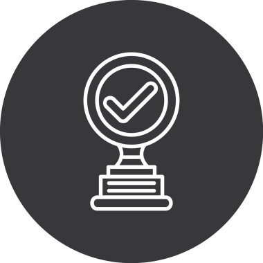 kupa simgesi vektör illüstrasyonu