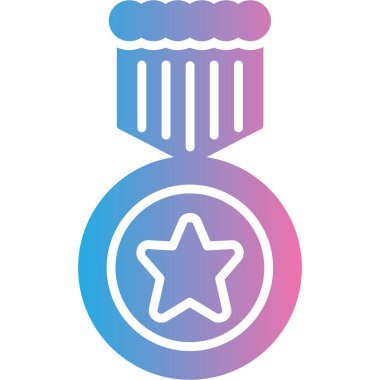 Tek bir izole yıldızın vektör çizimi