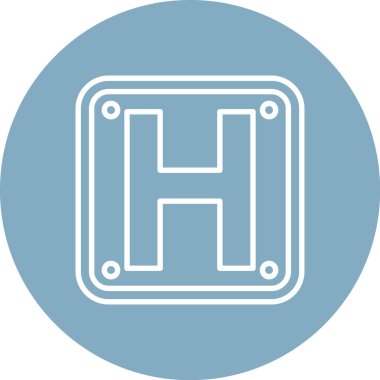 Hastane Simgesi Vektör İllüstrasyonu