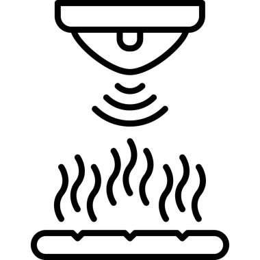 sıcak sıcak sıcak simge, taslak biçimi