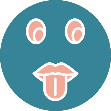 Dudaklar. Web simgesi basit illüstrasyon