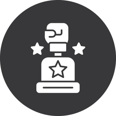 Kupa. Web simgesi basit tasarım