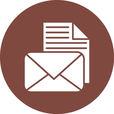 posta zarfı simgesi, vektör illüstrasyonu