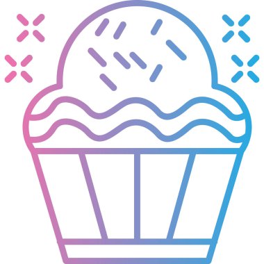 Çörek. Web simgesi basit illüstrasyon